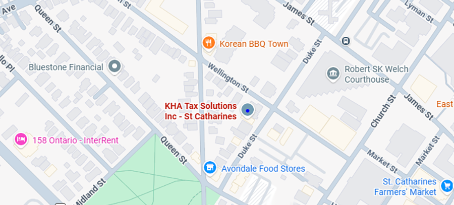 St. Catharines Office Map Location